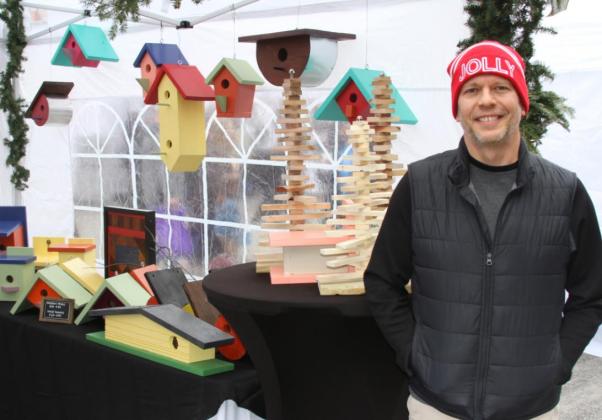 Mike Gray, owner of Vaca Coffee, manned a booth during the Czech Christmas Market that featured crafts and baked goods. Photos / Michael Pineda